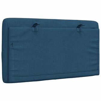 Hoofdbordkussen 80 cm stof blauw 6