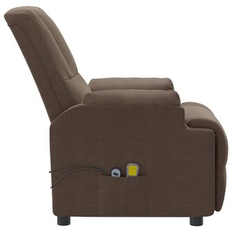 Sta-op-massagestoel kunstsu&egrave;de bruin 6