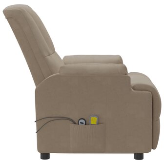 Sta-op-massagestoel kunstsu&egrave;de taupe 6