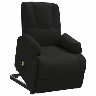 Sta-op-massagestoel kunstsu&egrave;de zwart 3