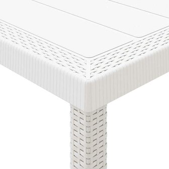 3-delige tuinset met kussens in wit poly rattan 6