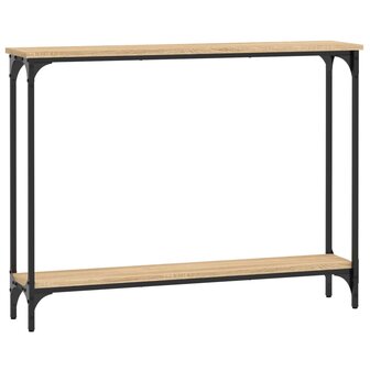 Wandtafel 100x22,5x75 cm bewerkt hout sonoma eikenkleurig 2