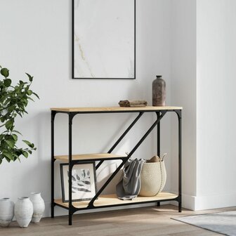 Wandtafel 88,5x30x75 cm bewerkt hout sonoma eikenkleurig 1