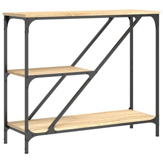 Wandtafel 88,5x30x75 cm bewerkt hout sonoma eikenkleurig 2