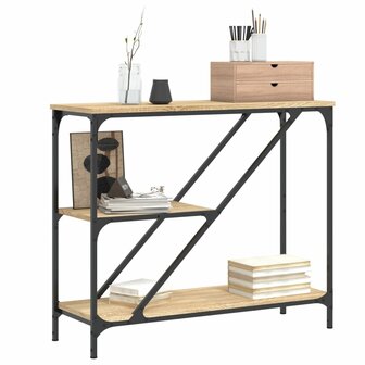 Wandtafel 88,5x30x75 cm bewerkt hout sonoma eikenkleurig 3