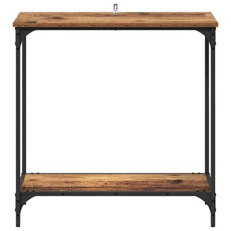 Wandtafel met plank Oud hout 75 x 30.5 x 75 cm Bewerkt hout 4