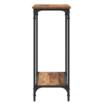 Wandtafel met plank Oud hout 75 x 30.5 x 75 cm Bewerkt hout 5