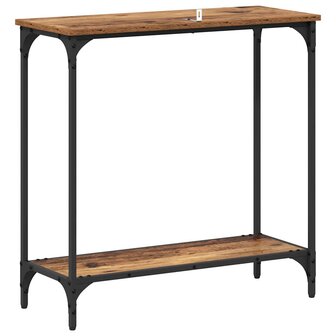 Wandtafel met plank Oud hout 75 x 30.5 x 75 cm Bewerkt hout 6