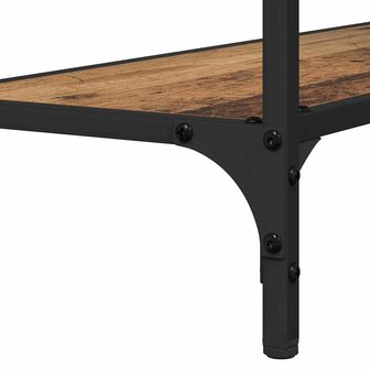 Wandtafel met plank Oud hout 75 x 30.5 x 75 cm Bewerkt hout 7