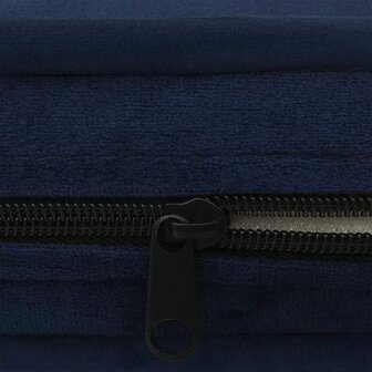 Hondenbank 67x47x36 cm pluche blauw 7