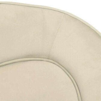 Hondenbank 67x47x36 cm pluche cr&egrave;mekleurig 6