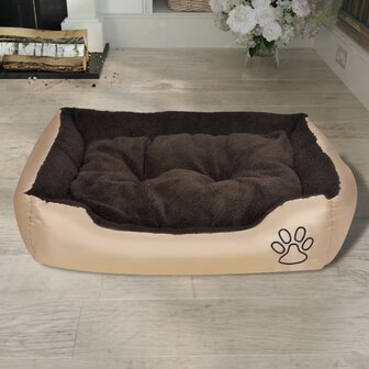 Hondenmand bruin en Beige XXL 2