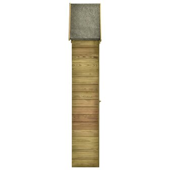 Tuinschuur met deur 69,5x32x178 cm ge&iuml;mpregneerd grenenhout 4