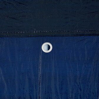 Partytent Blauw, Wit 400 x 400 x 266 cm Polyester, Staal 8