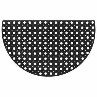 Deurmat halfrond 45x75 cm rubber 3