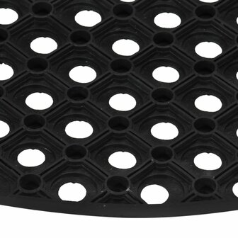 Deurmat halfrond 45x75 cm rubber 4