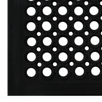Deurmat rechthoekig 60x90 cm rubber 5