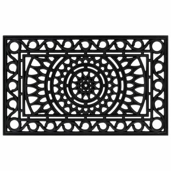 Deurmat rechthoekig 45x75 cm rubber 1