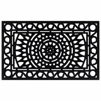 Deurmat rechthoekig 45x75 cm rubber 2