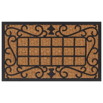 Deurmat rechthoekig 45x75 cm rubber en kokosvezel 1