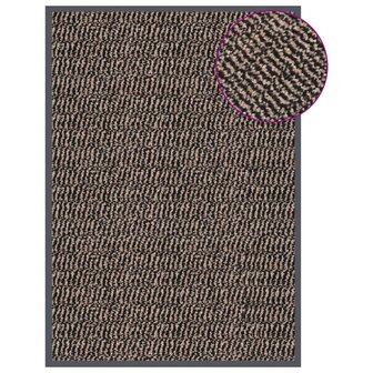 Deurmat getuft 40x60 cm donkerbruin 1