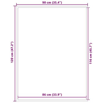 Deurmat 90x120 cm bruin 7