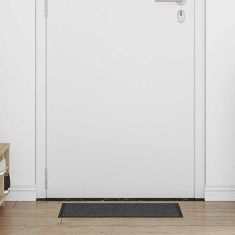 Deurmat Striped Zwart, Grijs 40 x 60 cm Polypropyleen, PVC 1