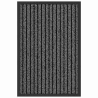 Deurmat Striped Zwart, Grijs 40 x 60 cm Polypropyleen, PVC 2