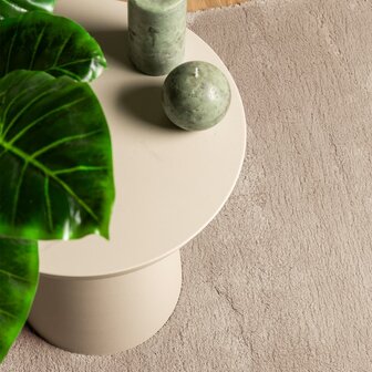 Vloerkleed HUARTE laagpolig zacht wasbaar 60x110 cm zandkleurig 7