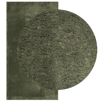 Vloerkleed HUARTE laagpolig zacht wasbaar 80x150 cm bosgroen 3