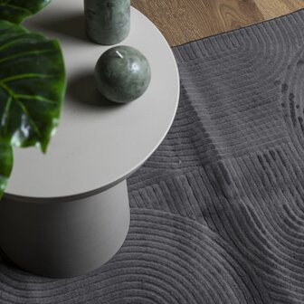Vloerkleed IZA laagpolig Scandinavisch 80x150 cm antraciet 7
