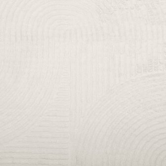 Vloerkleed IZA laagpolig Scandinavisch &Oslash; 120 cm cr&egrave;mekleurig 9