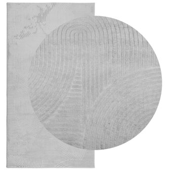 Vloerkleed IZA laagpolig Scandinavisch 80x150 cm grijs 3