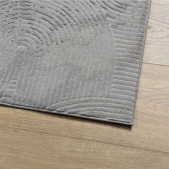 Vloerkleed IZA laagpolig Scandinavisch 80x150 cm grijs 4