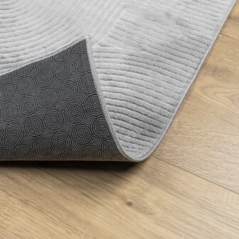 Vloerkleed IZA laagpolig Scandinavisch 80x150 cm grijs 5