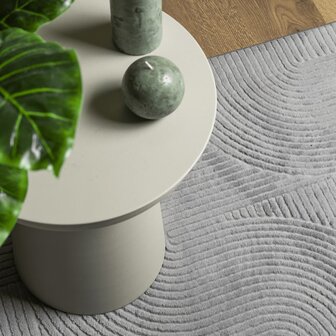 Vloerkleed IZA laagpolig Scandinavisch 80x150 cm grijs 7