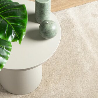 Vloerkleed OVIEDO laagpolig 120x120 cm beige 7