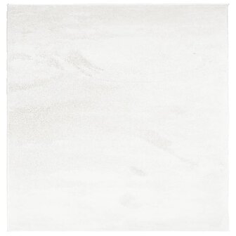 Vloerkleed OVIEDO laagpolig 120x120 cm cr&egrave;mekleurig 2