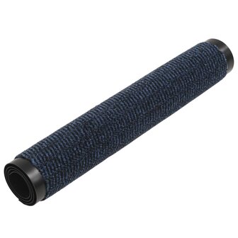 Droogloopmatten 2 st rechthoekig getuft 90x150 cm blauw 3