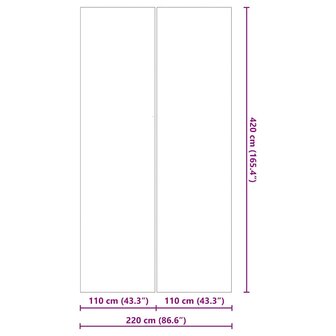 Rechthoekige Zwembadhoes Zwart Kunststof 420 x 220 cm Zwembadhoes 6