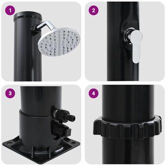 Buitensolar douche 217 cm 20L 7