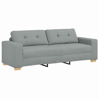 3-zitsbank lichtgrijs 180 cm stof 2