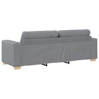 3-zitsbank lichtgrijs 180 cm stof 6