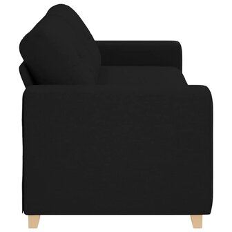 3-zitsbank zwart 180 cm stof 5
