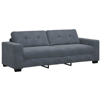 3-zitsbank donkergrijs 180 cm fluweel 2