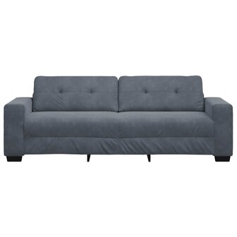 3-zitsbank donkergrijs 180 cm fluweel 4