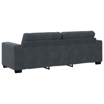 3-zitsbank donkergrijs 180 cm fluweel 6