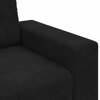 3-zitsbank zwart 180 cm fluweel 7