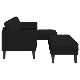 Bankstel 2 pcs Zwart 173 x 131 x 67 cm Stof 7