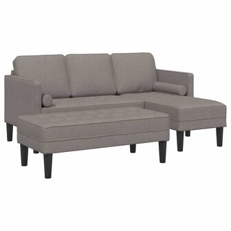 Bankstel 2 pcs Taupe 173 x 131 x 67 cm Stof 2
